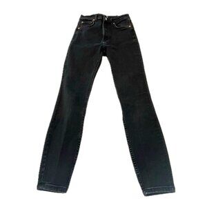 Zara High Rise Black Skinny Jeans for Women Size 4